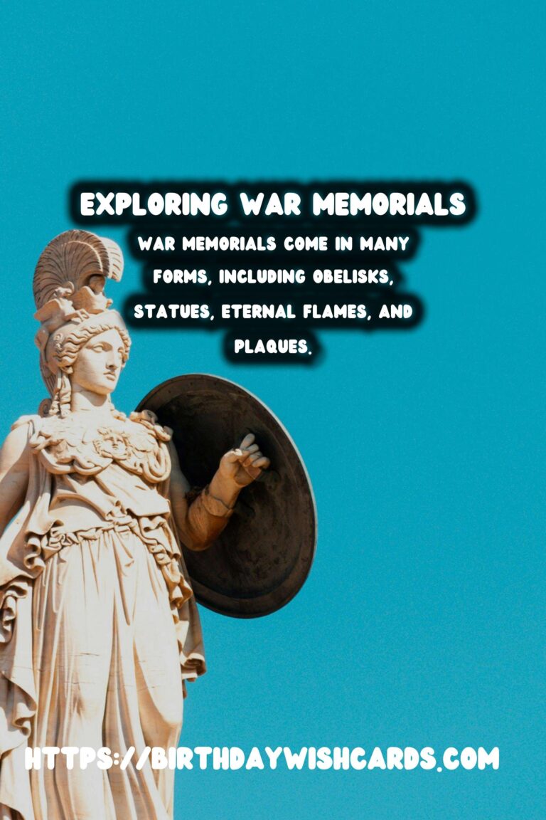 Historical Commemorations: Exploring War Memorials
