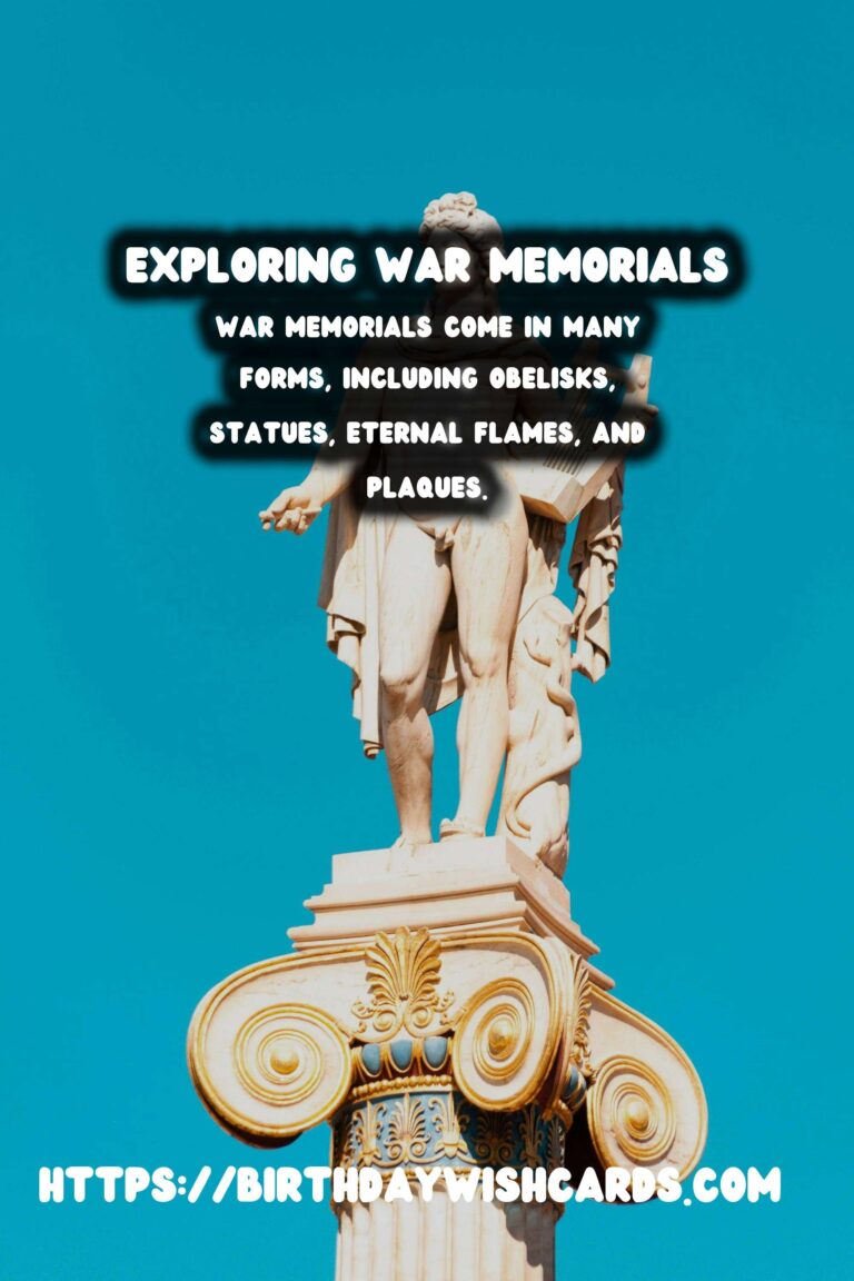 Historical Commemorations: Exploring War Memorials
