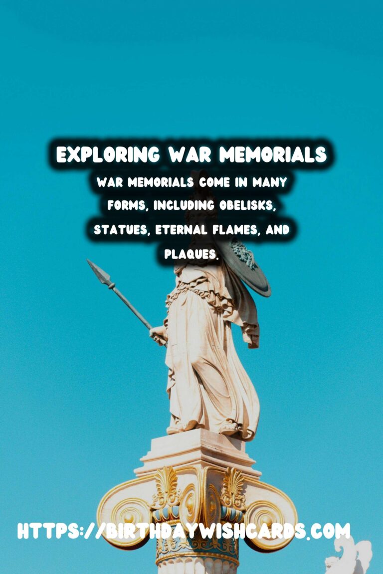Historical Commemorations: Exploring War Memorials