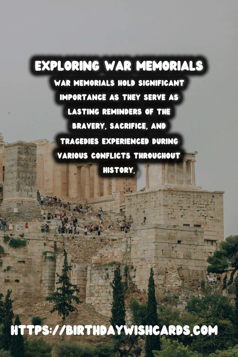 Historical Commemorations: Exploring War Memorials