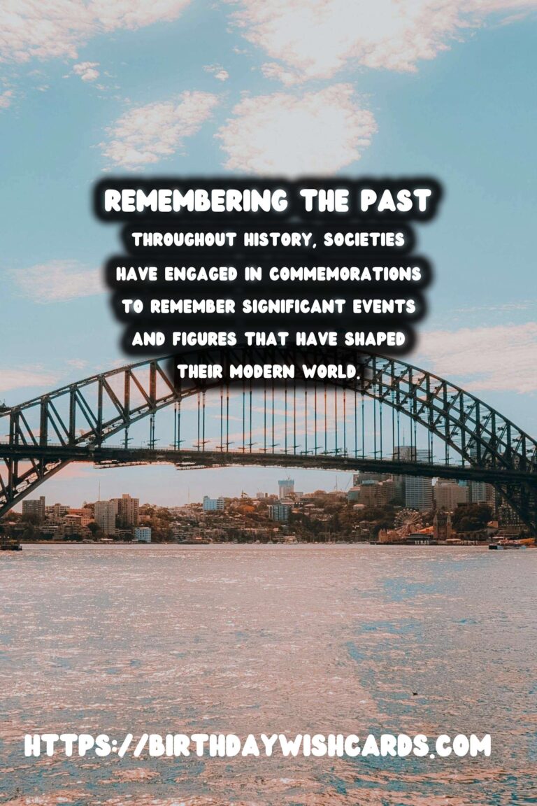 Historical Commemorations: Their Role in Promoting Peace