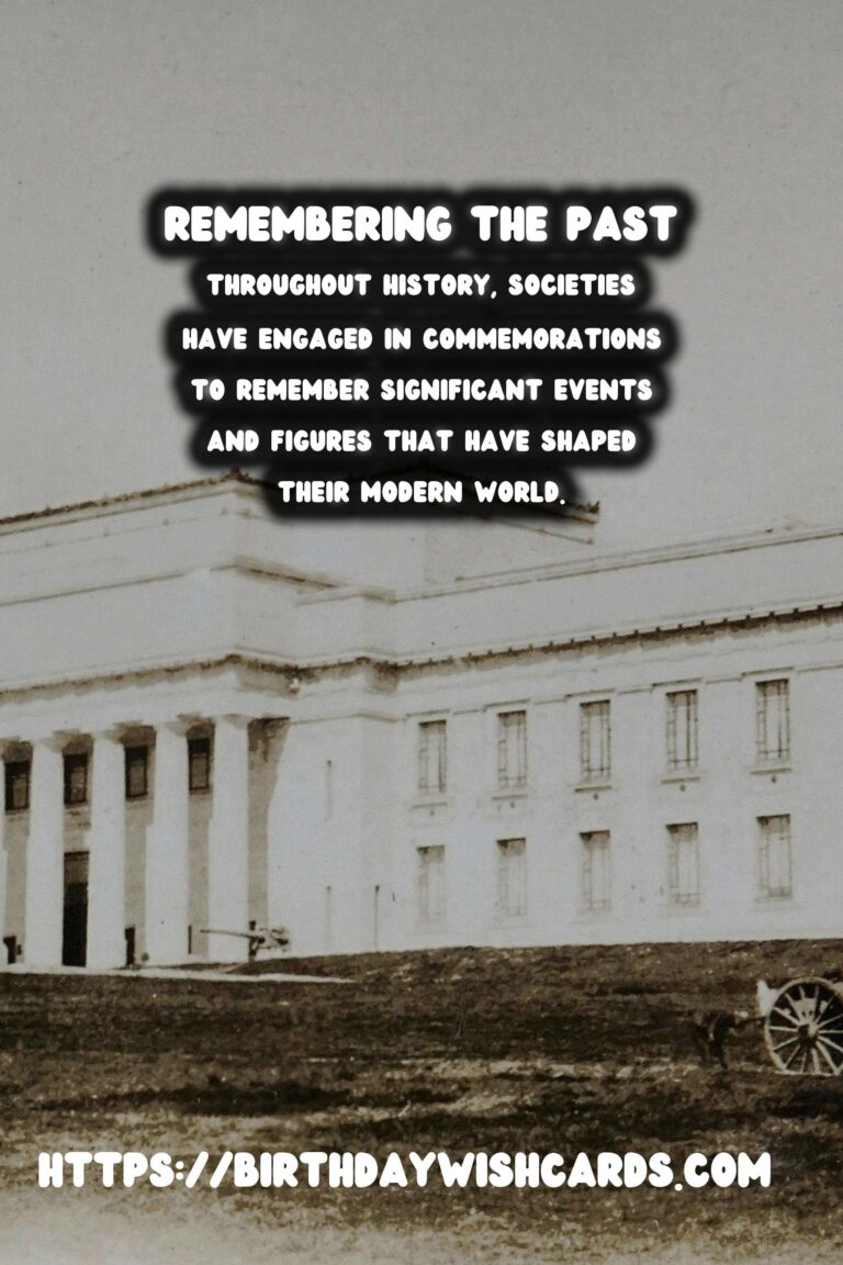Historical Commemorations: Their Role in Promoting Peace