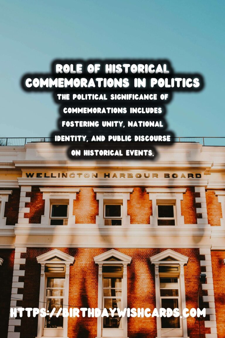 Historical Commemorations: Their Role in Shaping Political Discourse