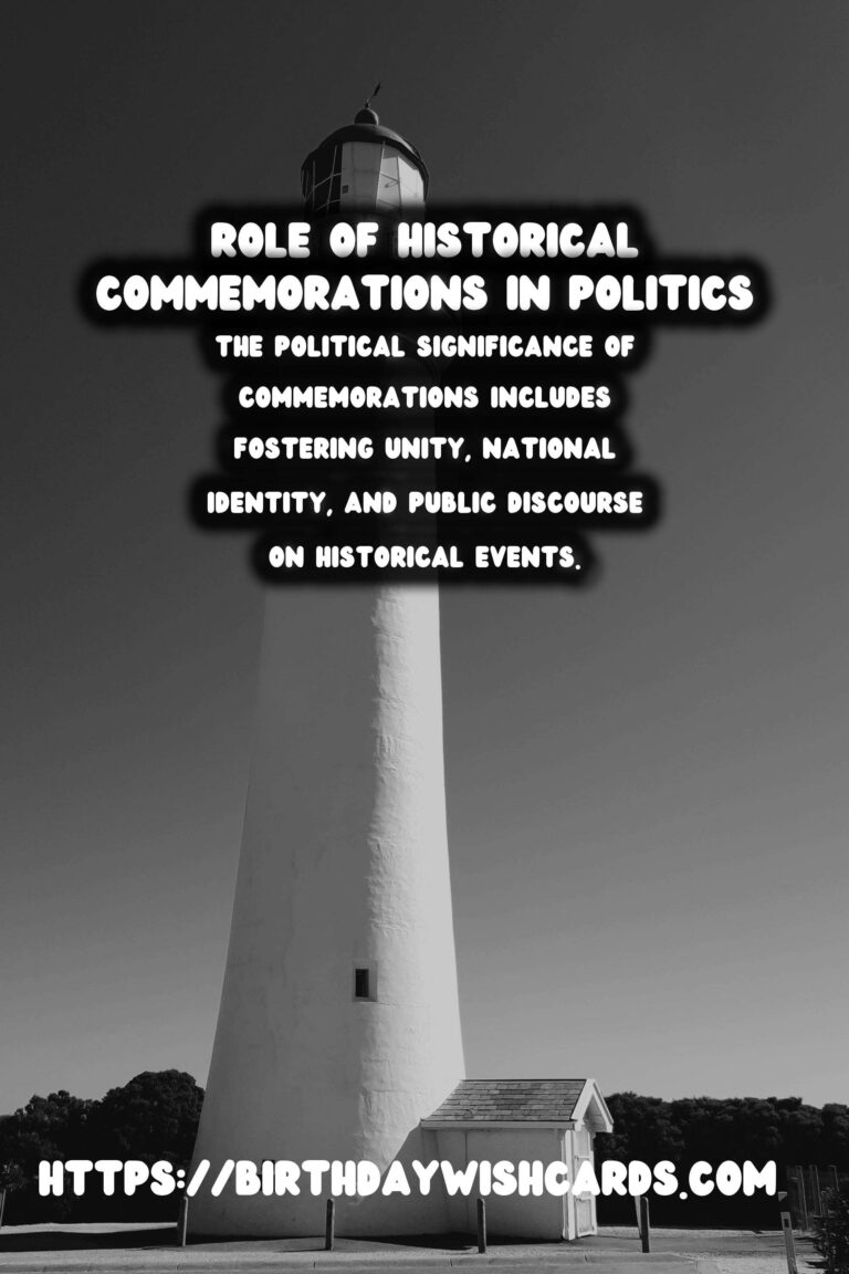 Historical Commemorations: Their Role in Shaping Political Discourse