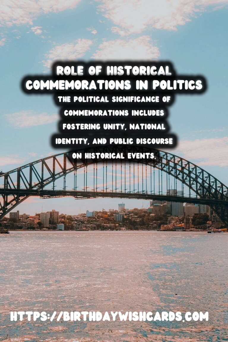 Historical Commemorations: Their Role in Shaping Political Discourse