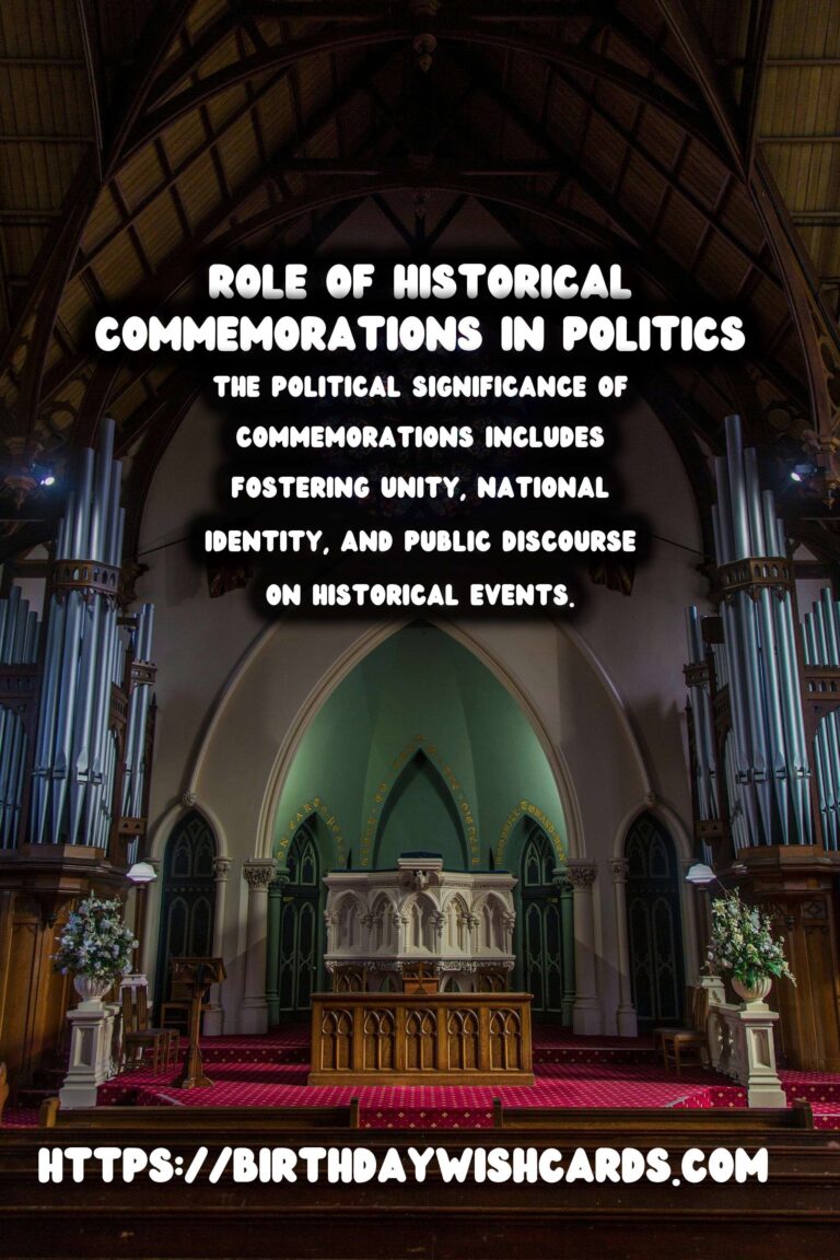 Historical Commemorations: Their Role in Shaping Political Discourse