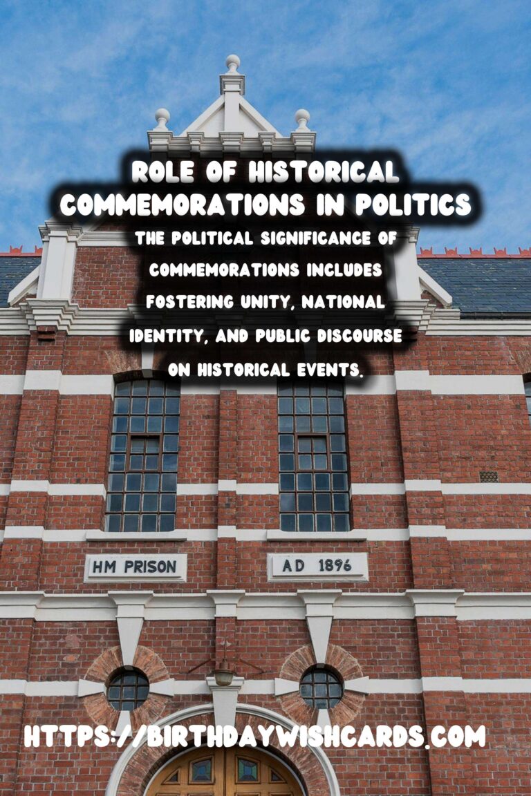 Historical Commemorations: Their Role in Shaping Political Discourse