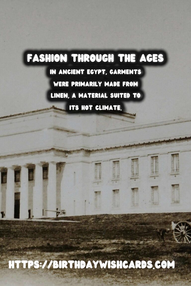 Historical Fashion Through the Centuries: From Ancient Civilizations to World Wars