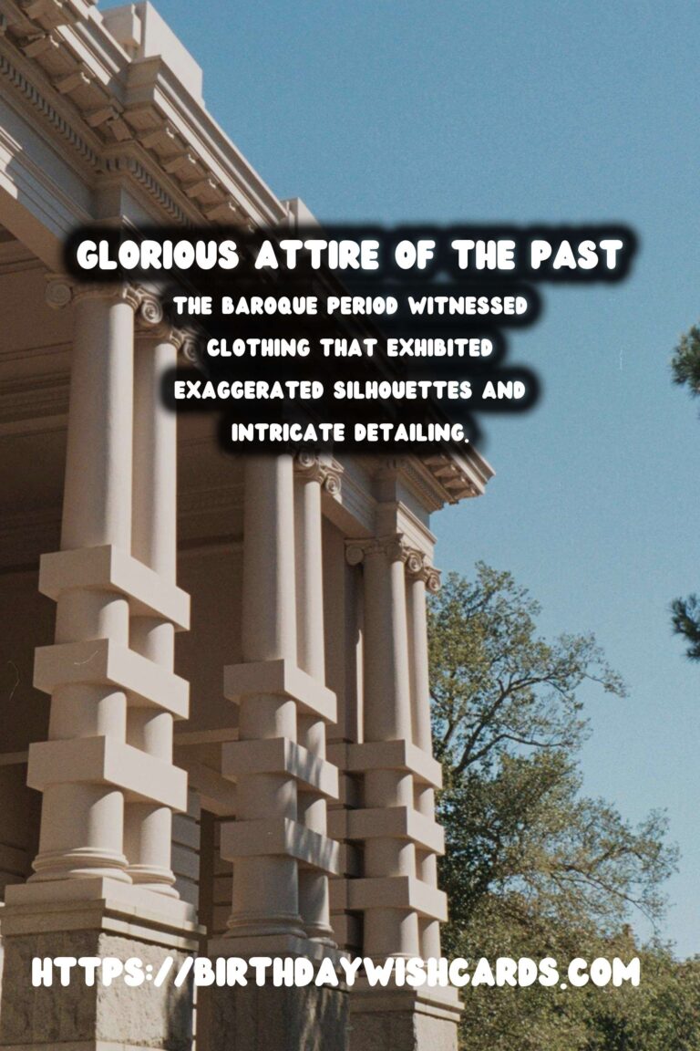 Historical Fashion Through the Centuries: From Baroque to Rococo