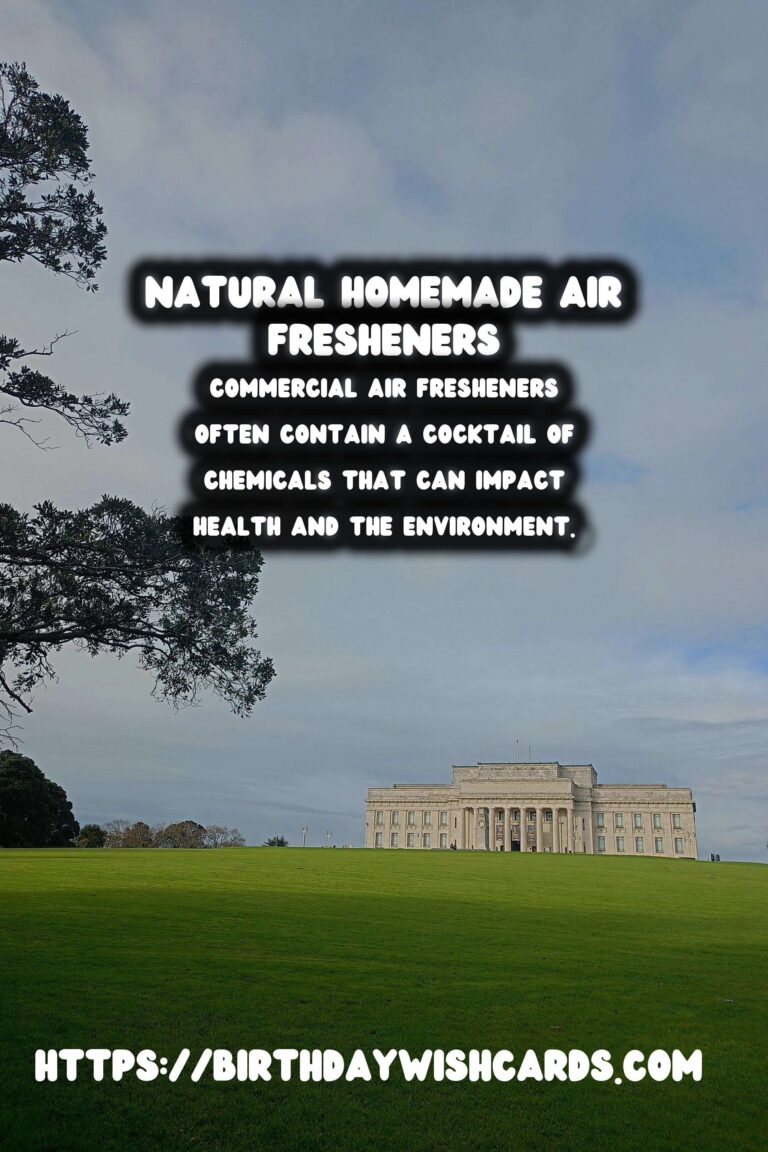 Homemade Air Fresheners: Natural & Non-Toxic Solutions for a Fresh Home