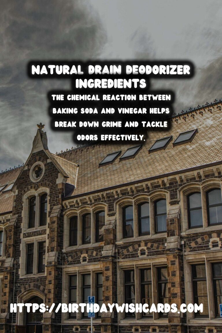 Homemade Drain Deodorizer: A Natural Freshener Solution