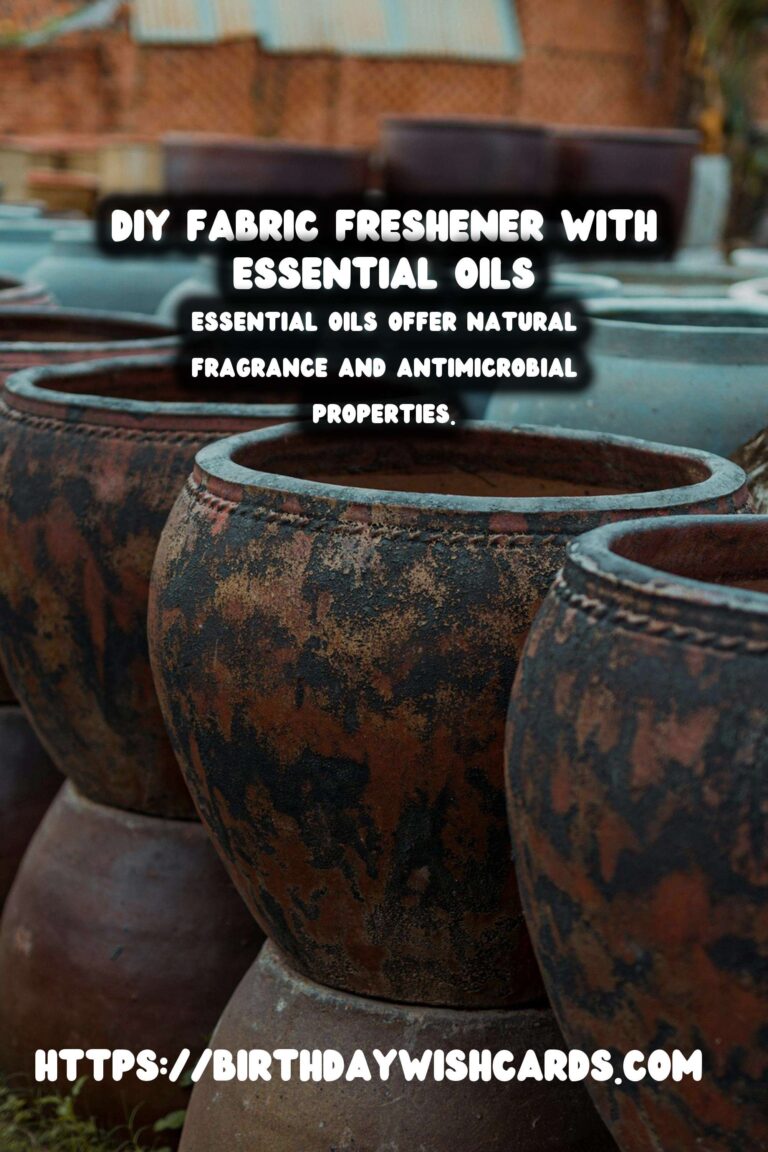 Homemade Fabric Freshener with Essential Oils