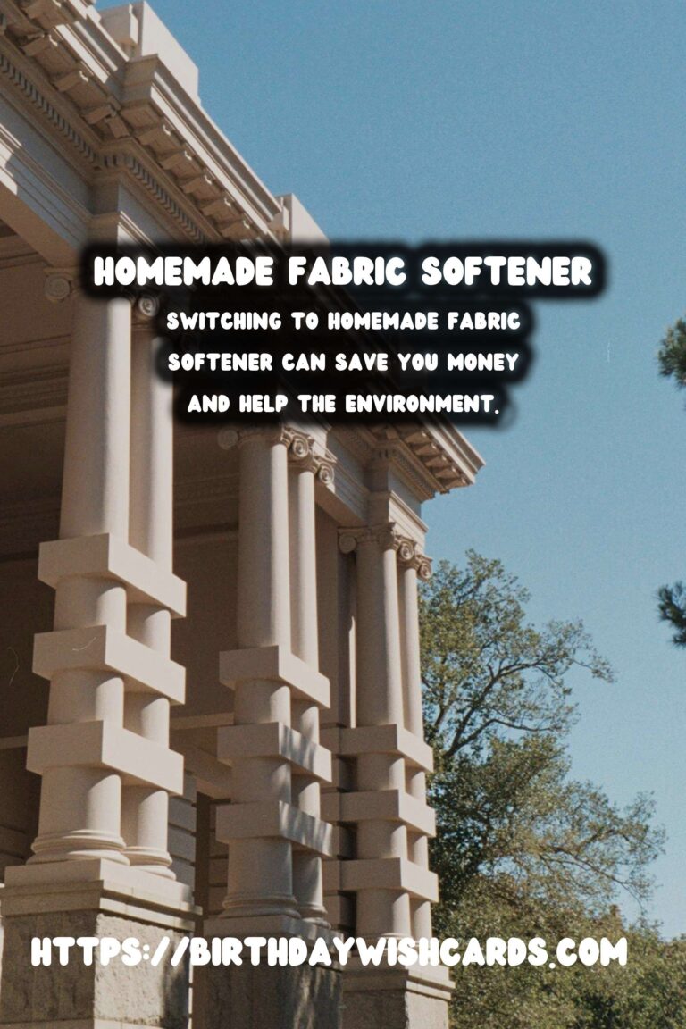 Homemade Fabric Softener: Simple & Effective