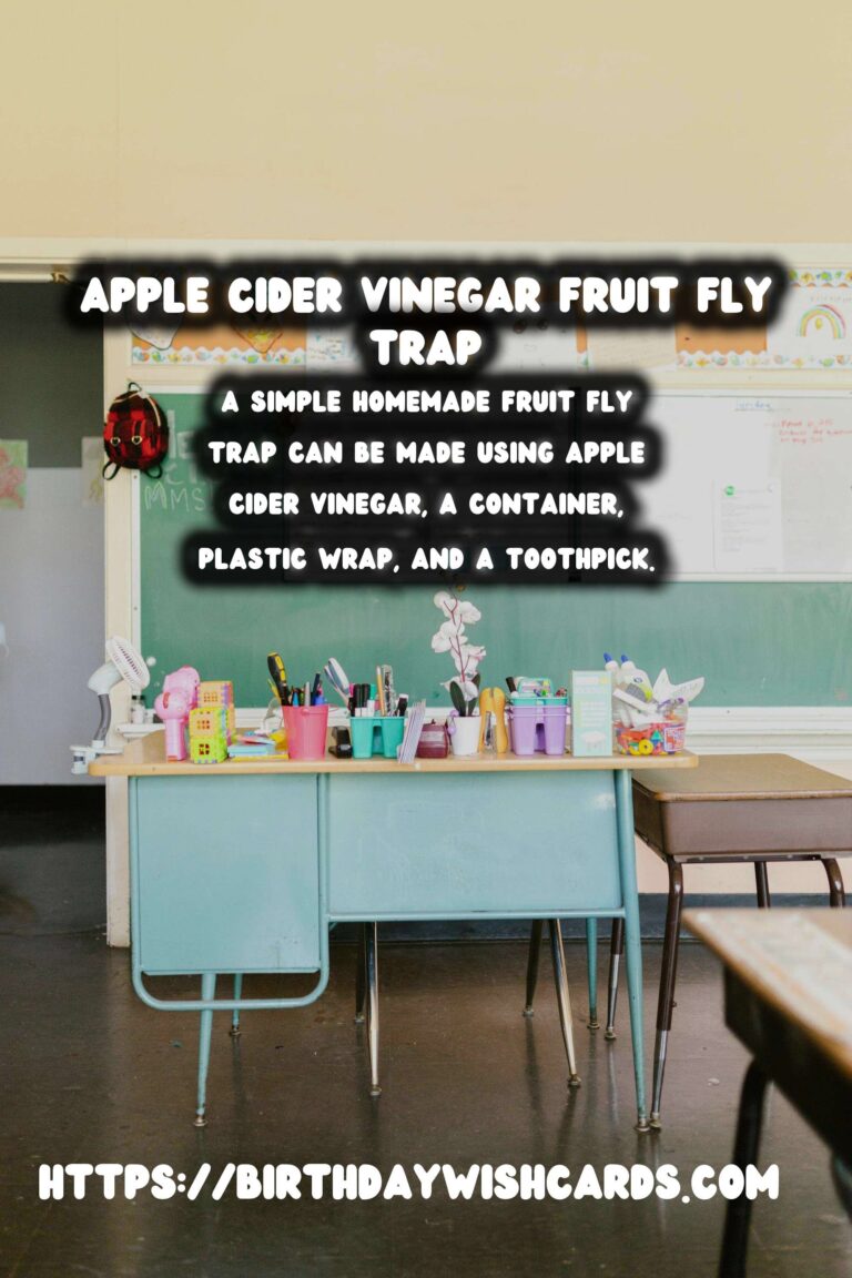 Homemade Fruit Fly Trap: Apple Cider Vinegar Guide