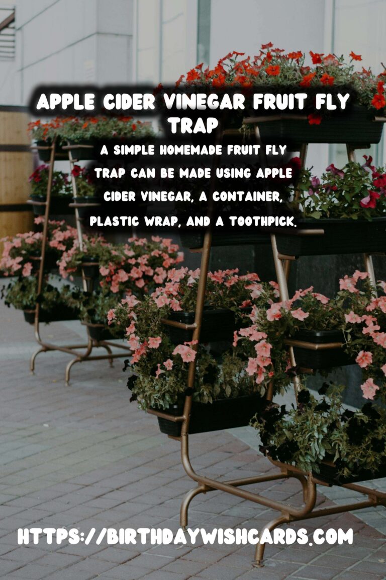 Homemade Fruit Fly Trap: Apple Cider Vinegar Guide