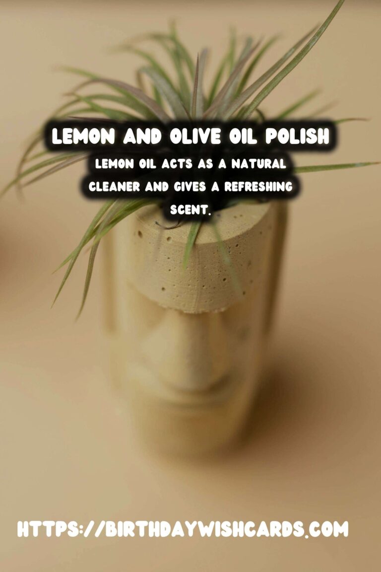 Homemade Furniture Polish: Lemon & Olive Oil for a Gleaming Finish