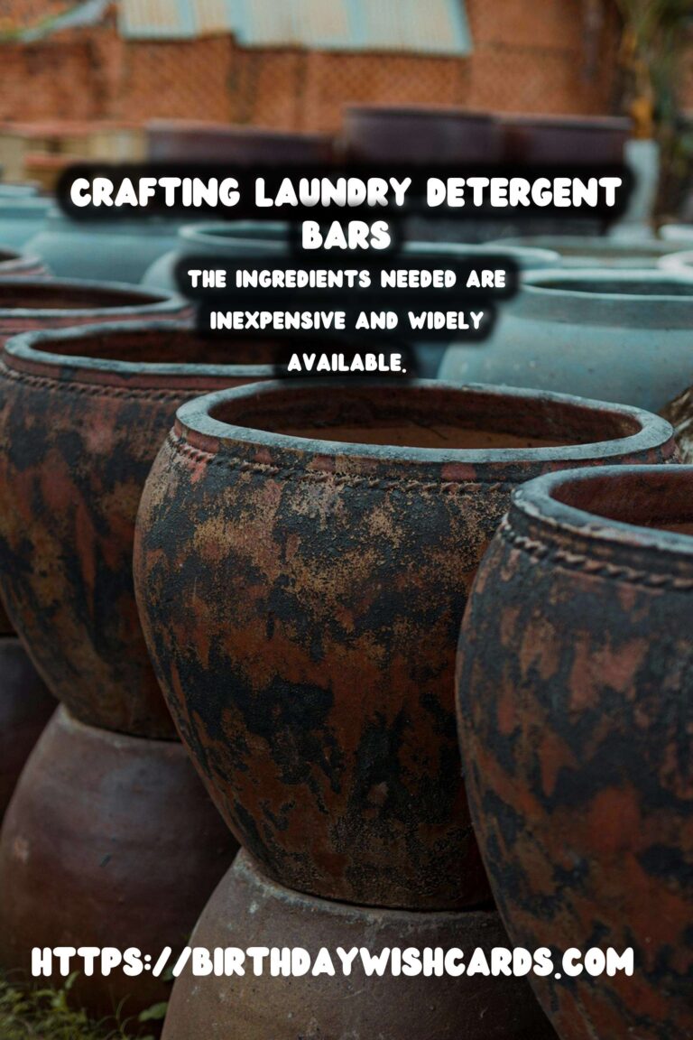 Homemade Laundry Detergent Bars: A Sustainable Cleaning Alternative