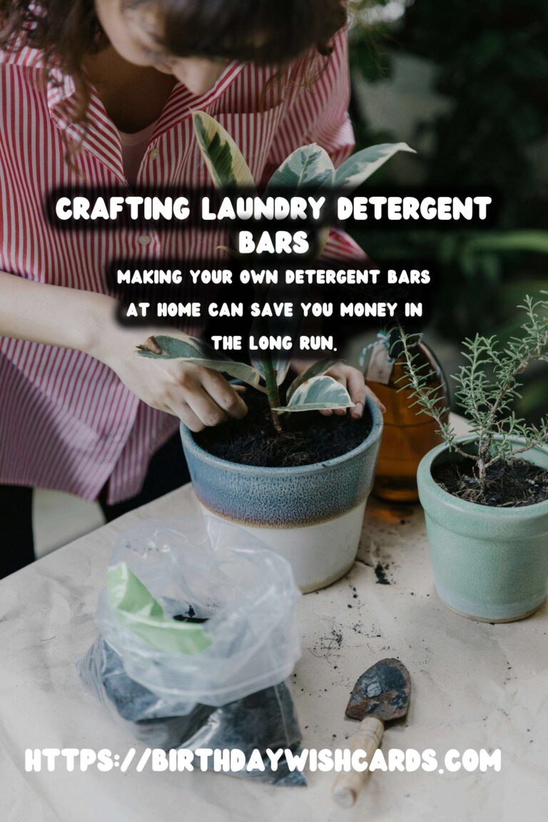 Homemade Laundry Detergent Bars: A Sustainable Cleaning Alternative