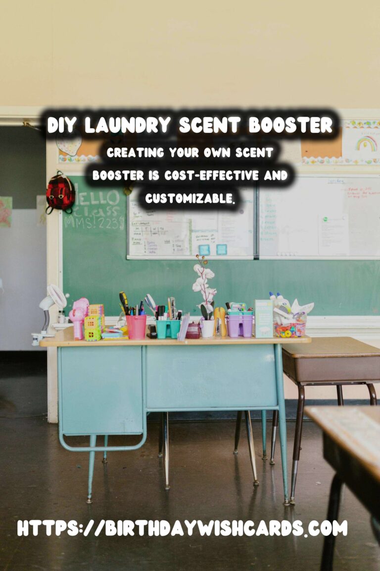 Homemade Laundry Scent Booster with Essential Oils: A Fresh and Eco-Friendly Solution