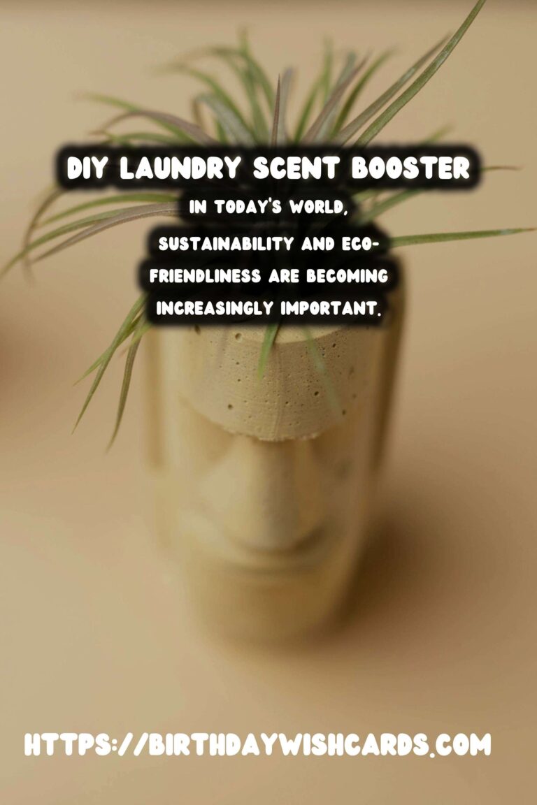 Homemade Laundry Scent Booster with Essential Oils: A Fresh and Eco-Friendly Solution