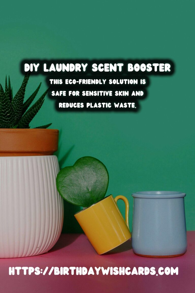 Homemade Laundry Scent Booster with Essential Oils: A Fresh and Eco-Friendly Solution