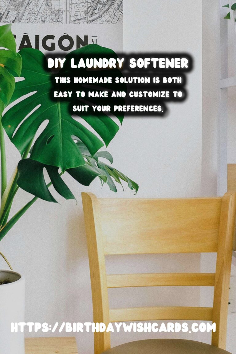 Homemade Laundry Softener: A Natural and Cost-Effective Solution