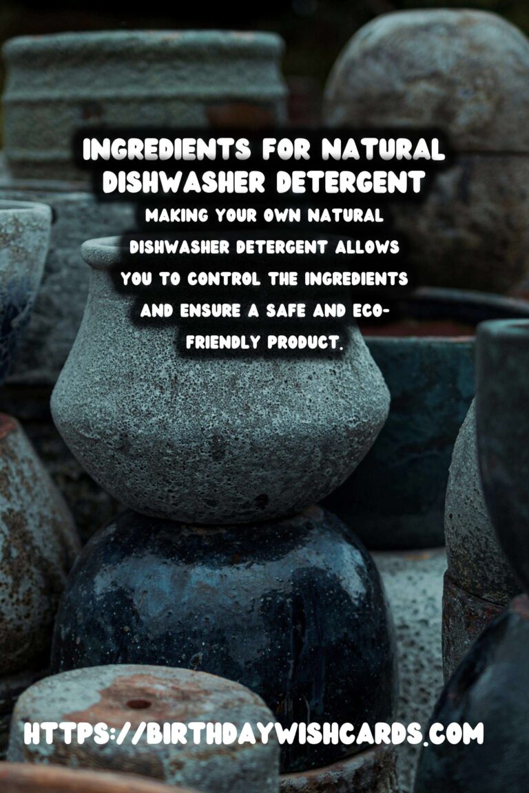 Homemade Natural Dishwasher Detergent: A Complete Guide