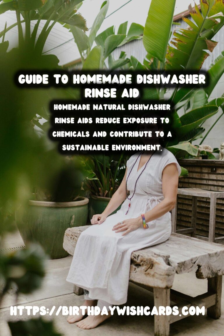 Homemade Natural Dishwasher Rinse Aid: A Green Cleaning Solution