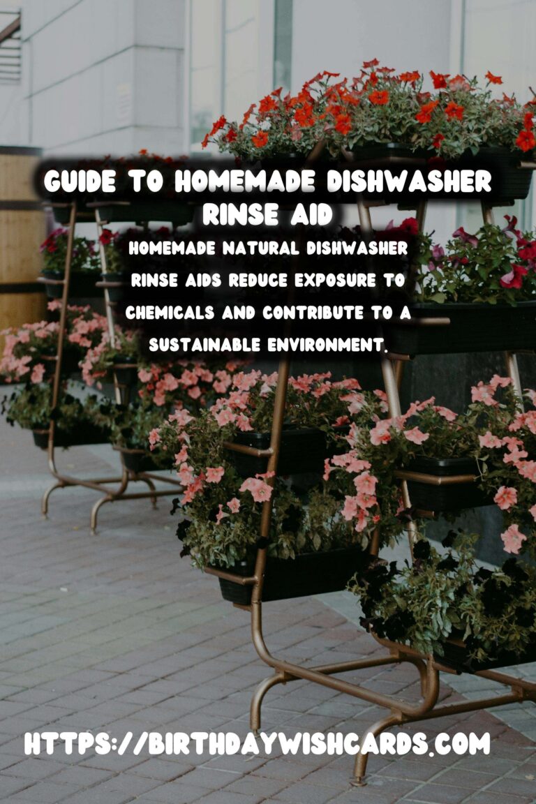 Homemade Natural Dishwasher Rinse Aid: A Green Cleaning Solution