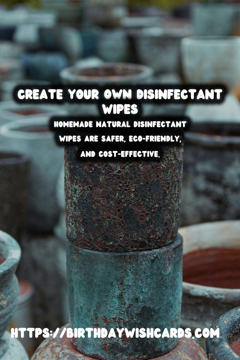 Homemade Natural Disinfectant Wipes: DIY Solution for a Cleaner Home