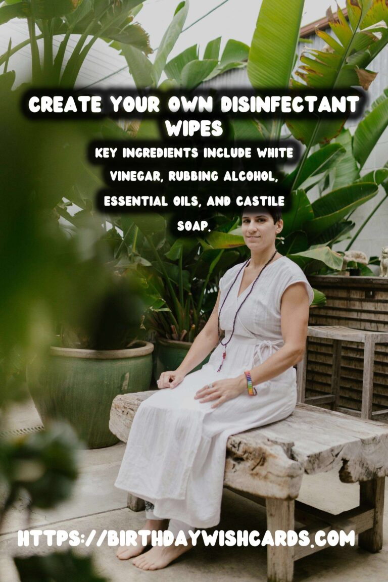 Homemade Natural Disinfectant Wipes: DIY Solution for a Cleaner Home