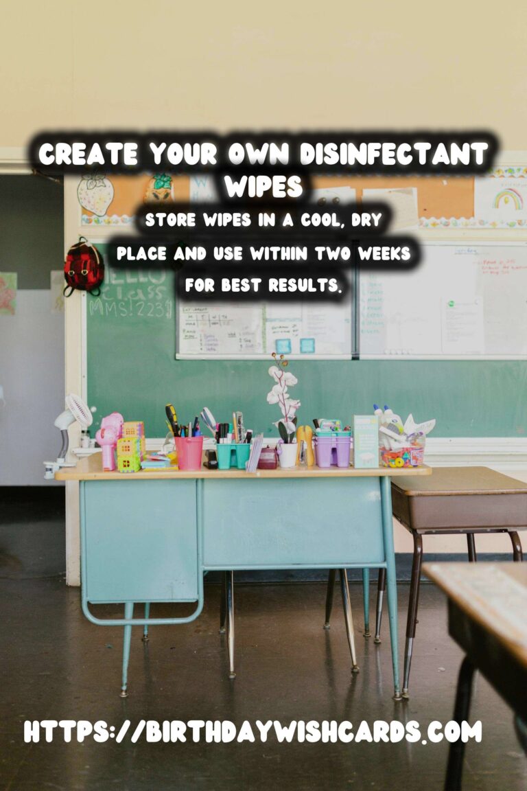 Homemade Natural Disinfectant Wipes: DIY Solution for a Cleaner Home