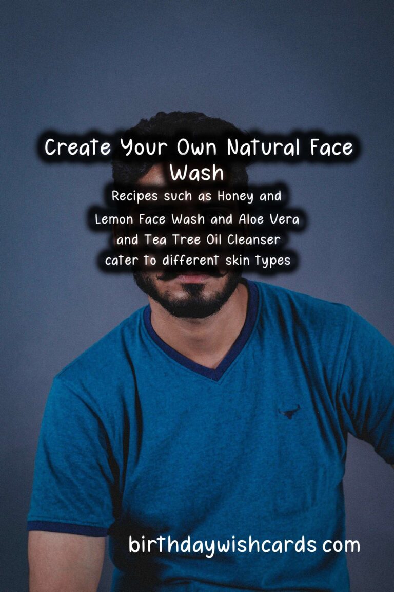 Homemade Natural Face Wash: A Comprehensive Guide to Radiant Skin