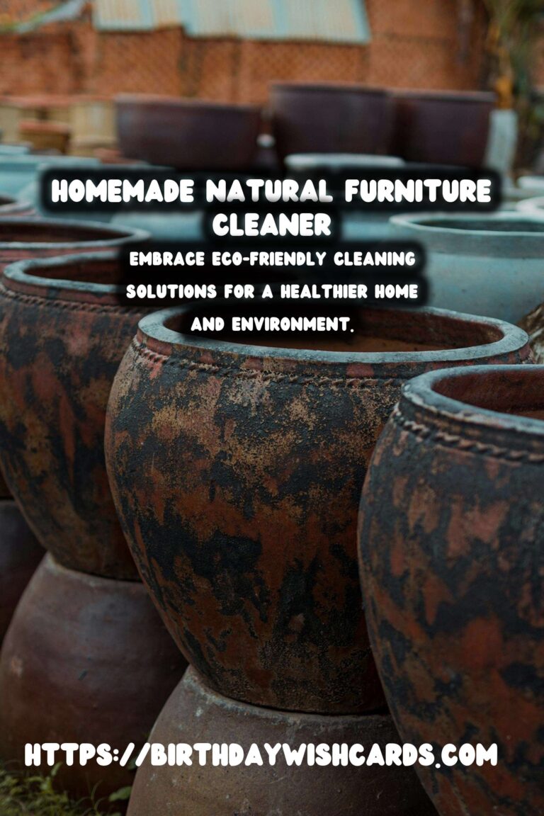 Homemade Natural Furniture Cleaner: The Ultimate Guide to Eco-Friendly Cleaning