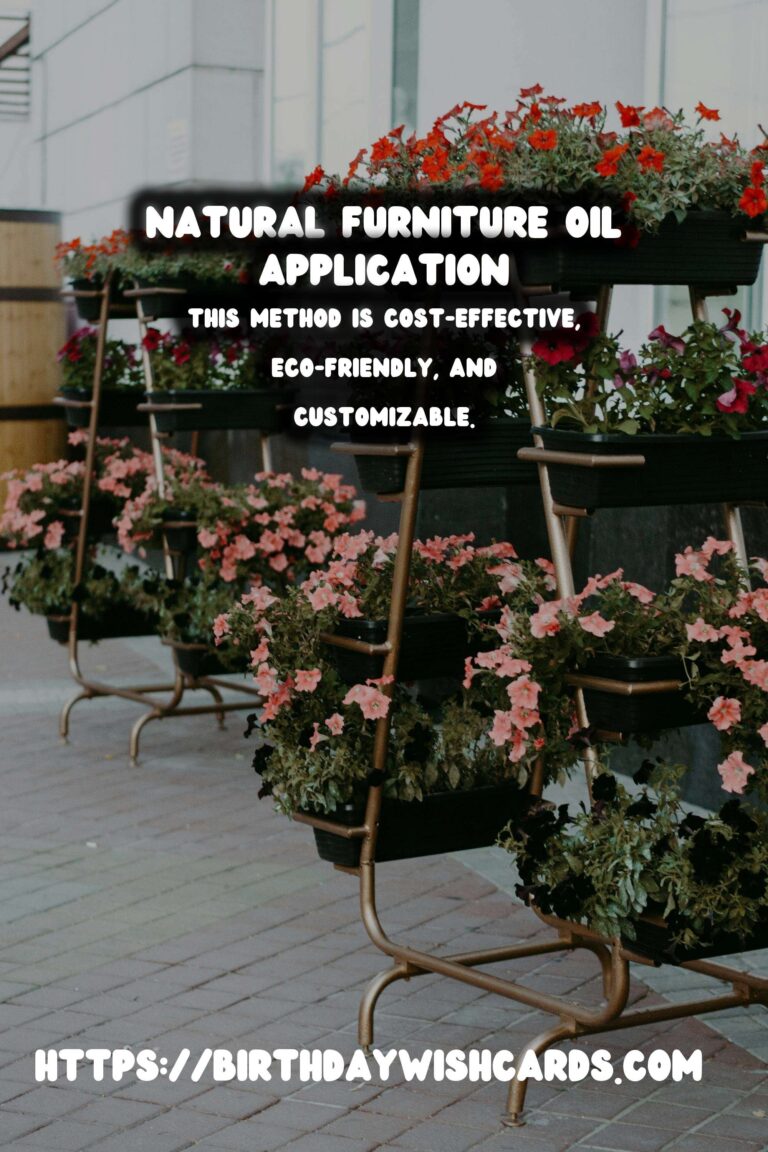 Homemade Natural Furniture Oil: Revitalize Your Wooden Pieces