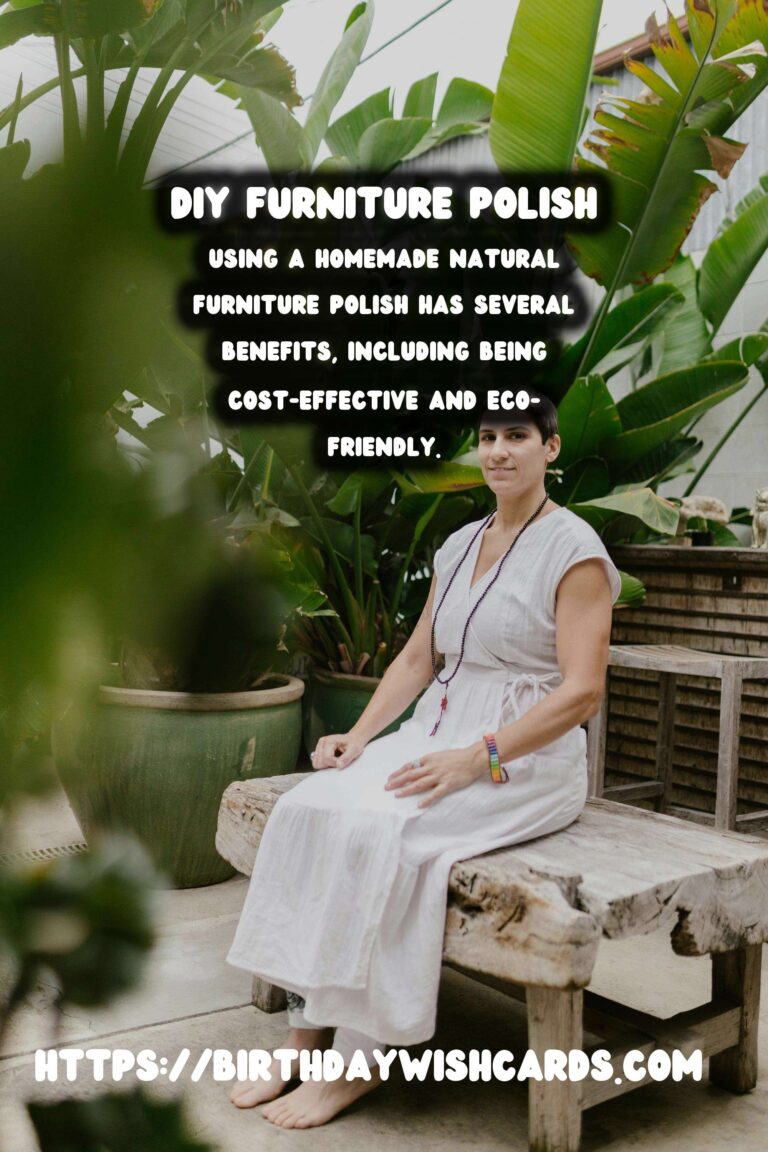 Homemade Natural Furniture Polish Spray: Revitalize Your Home