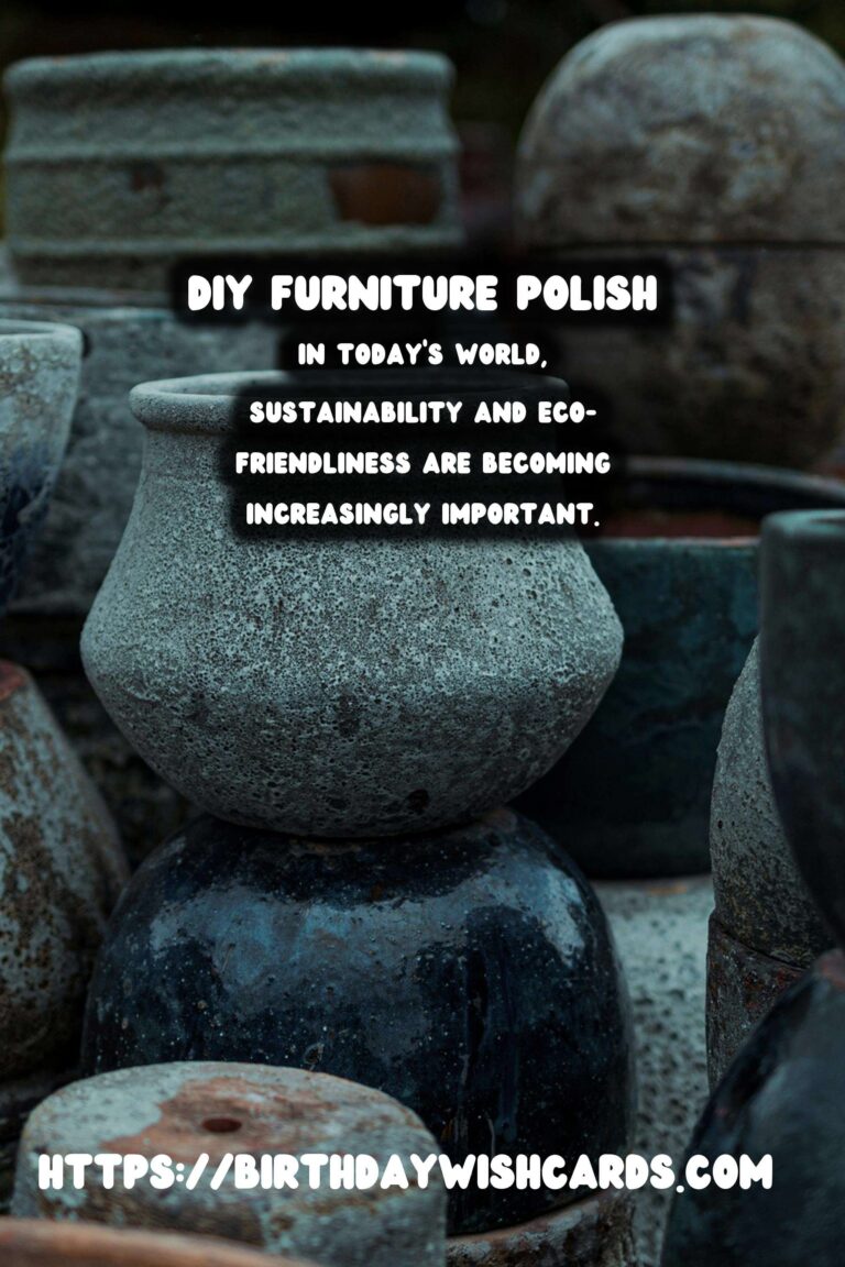 Homemade Natural Furniture Polish Spray: Revitalize Your Home