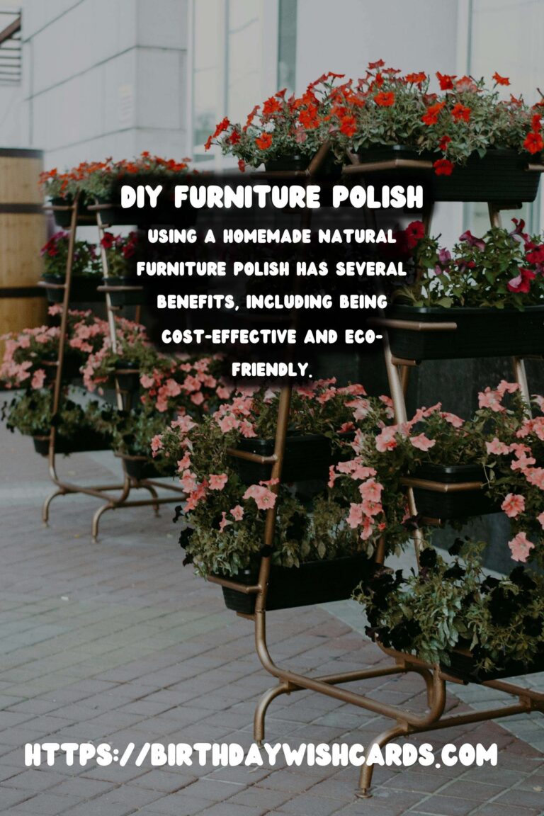 Homemade Natural Furniture Polish Spray: Revitalize Your Home