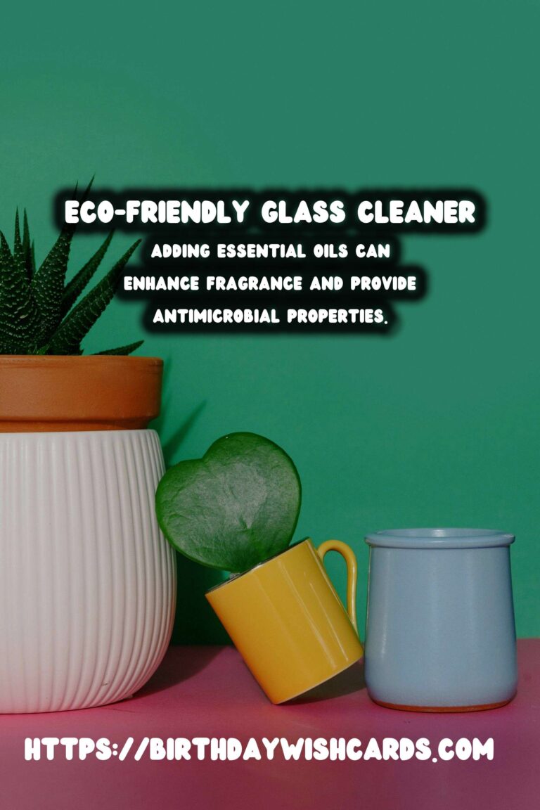 Homemade Natural Glass Cleaner Spray: An Eco-Friendly Solution