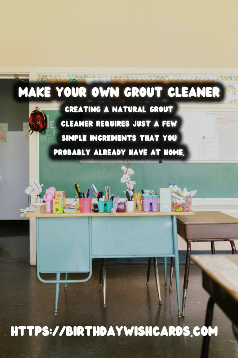 Homemade Natural Grout Cleaner Spray: A Comprehensive Guide