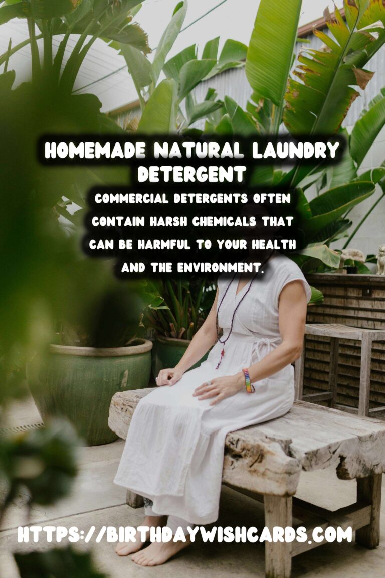 Homemade Natural Laundry Detergent: How to Make Your Own Eco-Friendly Cleaner