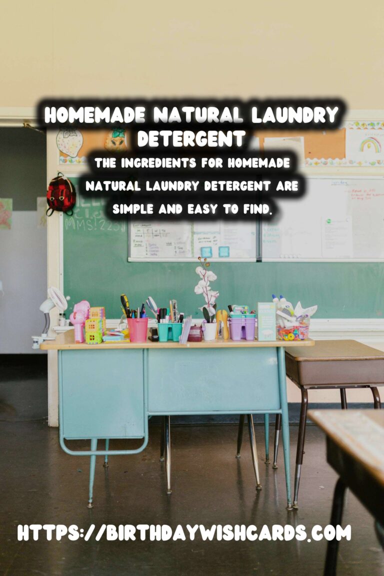 Homemade Natural Laundry Detergent: How to Make Your Own Eco-Friendly Cleaner