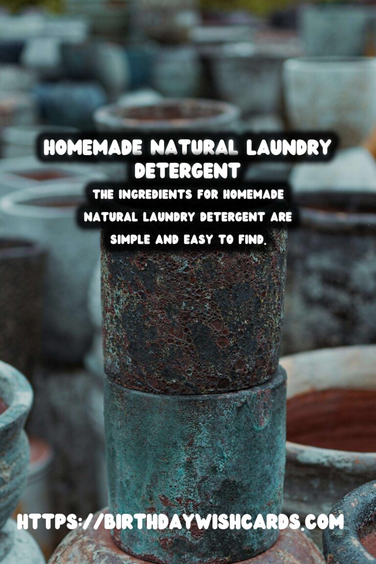 Homemade Natural Laundry Detergent: How to Make Your Own Eco-Friendly Cleaner