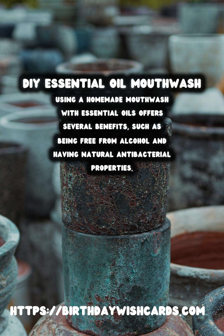 Homemade Natural Mouthwash: Essential Oil Blend for a Fresh Smile