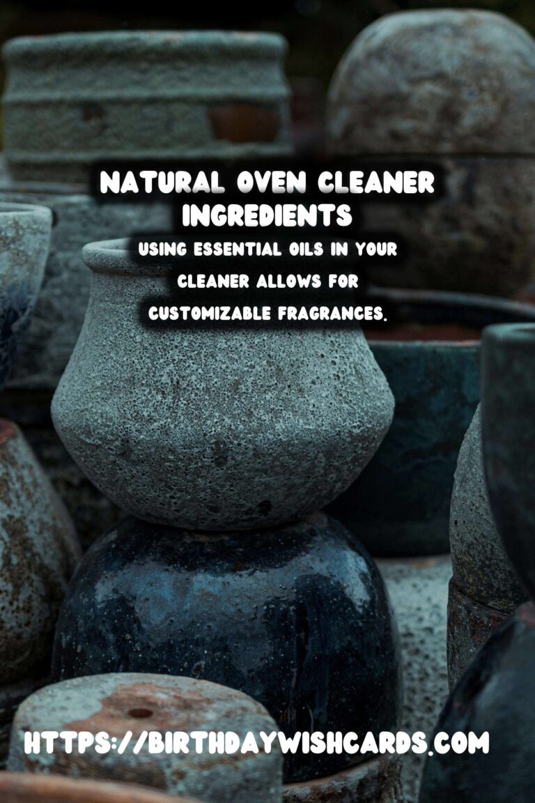 Homemade Natural Oven Cleaner Spray: A Safe and Effective Solution