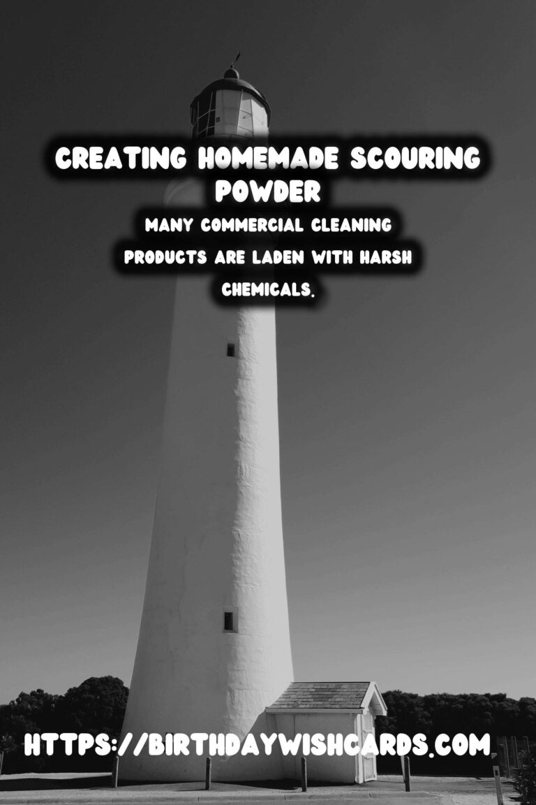 Homemade Scouring Powder: A Natural Solution for a Sparkling Clean Home