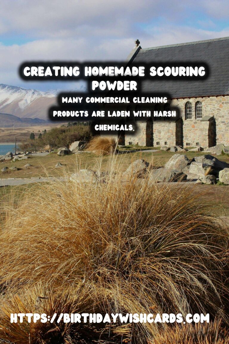 Homemade Scouring Powder: A Natural Solution for a Sparkling Clean Home