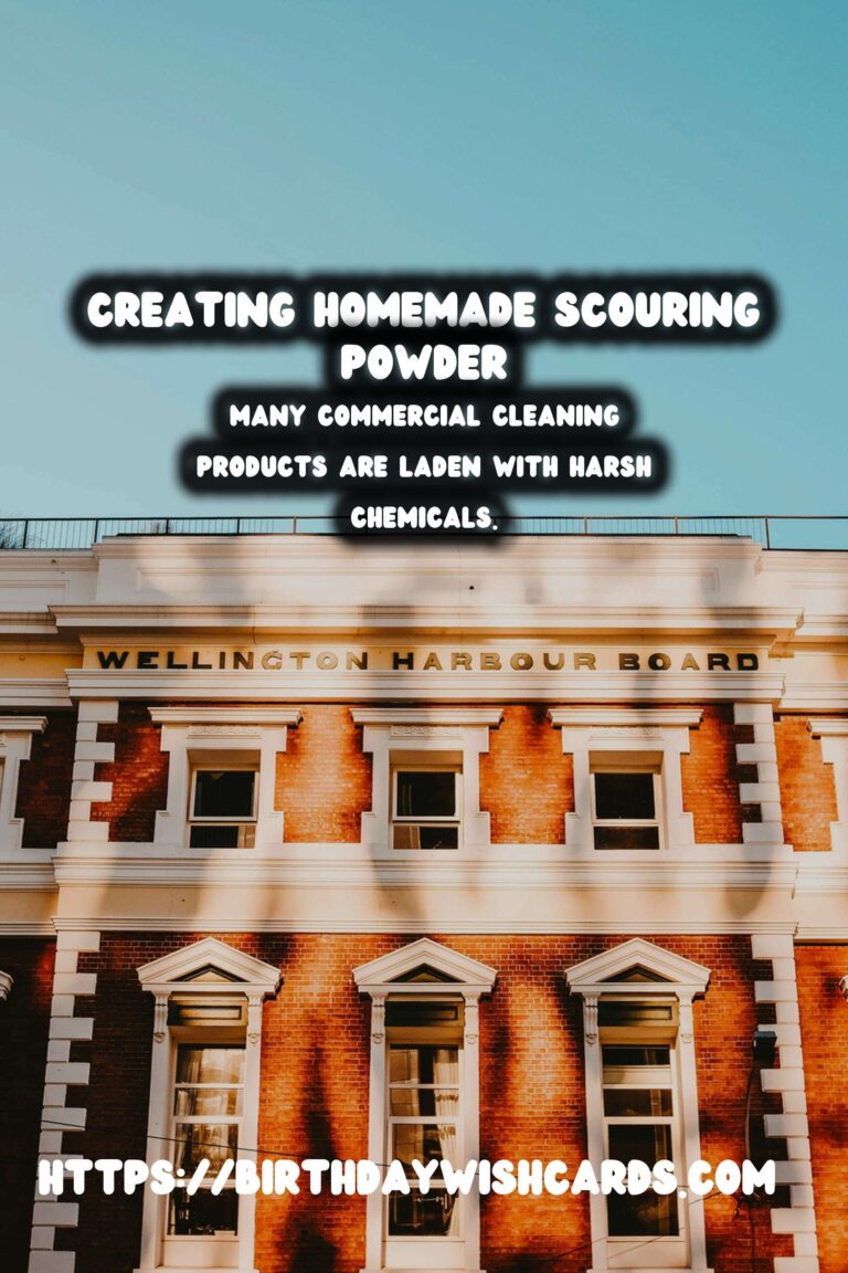 Homemade Scouring Powder: A Natural Solution for a Sparkling Clean Home