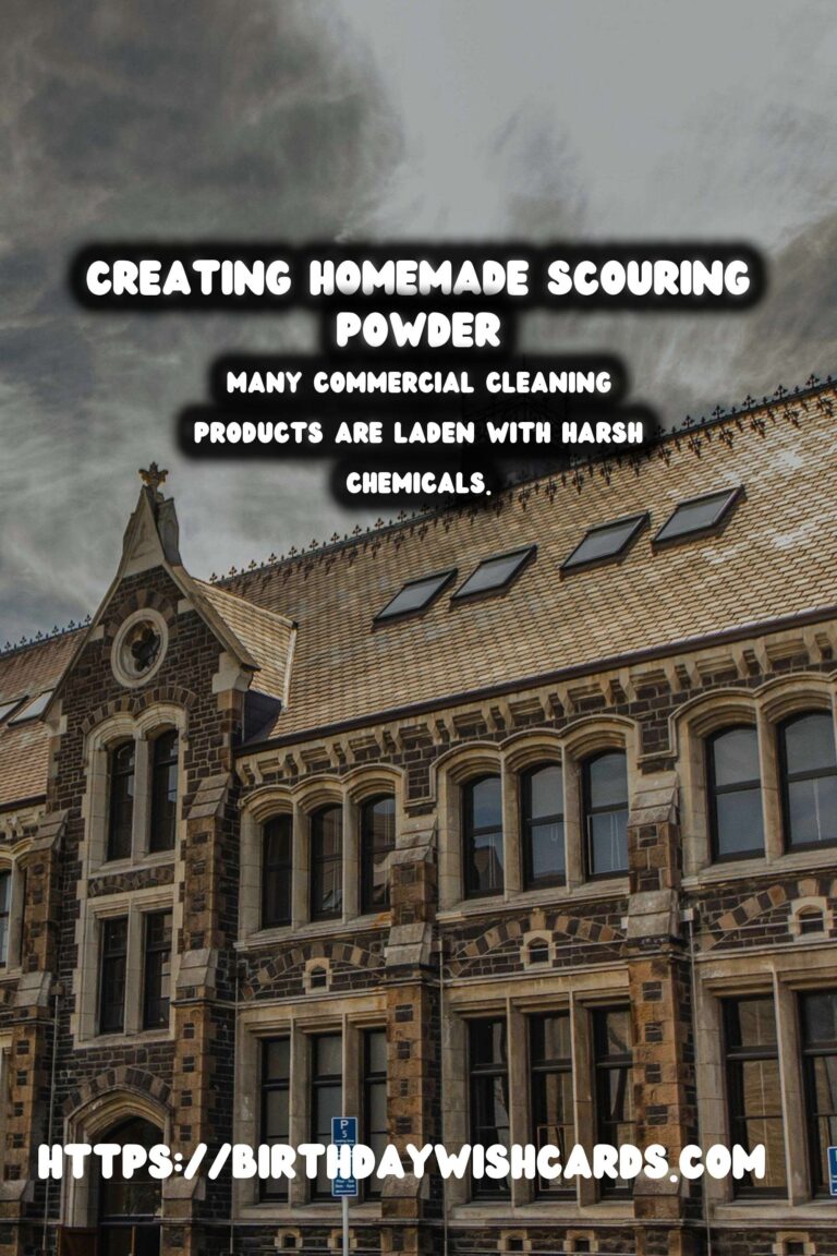 Homemade Scouring Powder: A Natural Solution for a Sparkling Clean Home