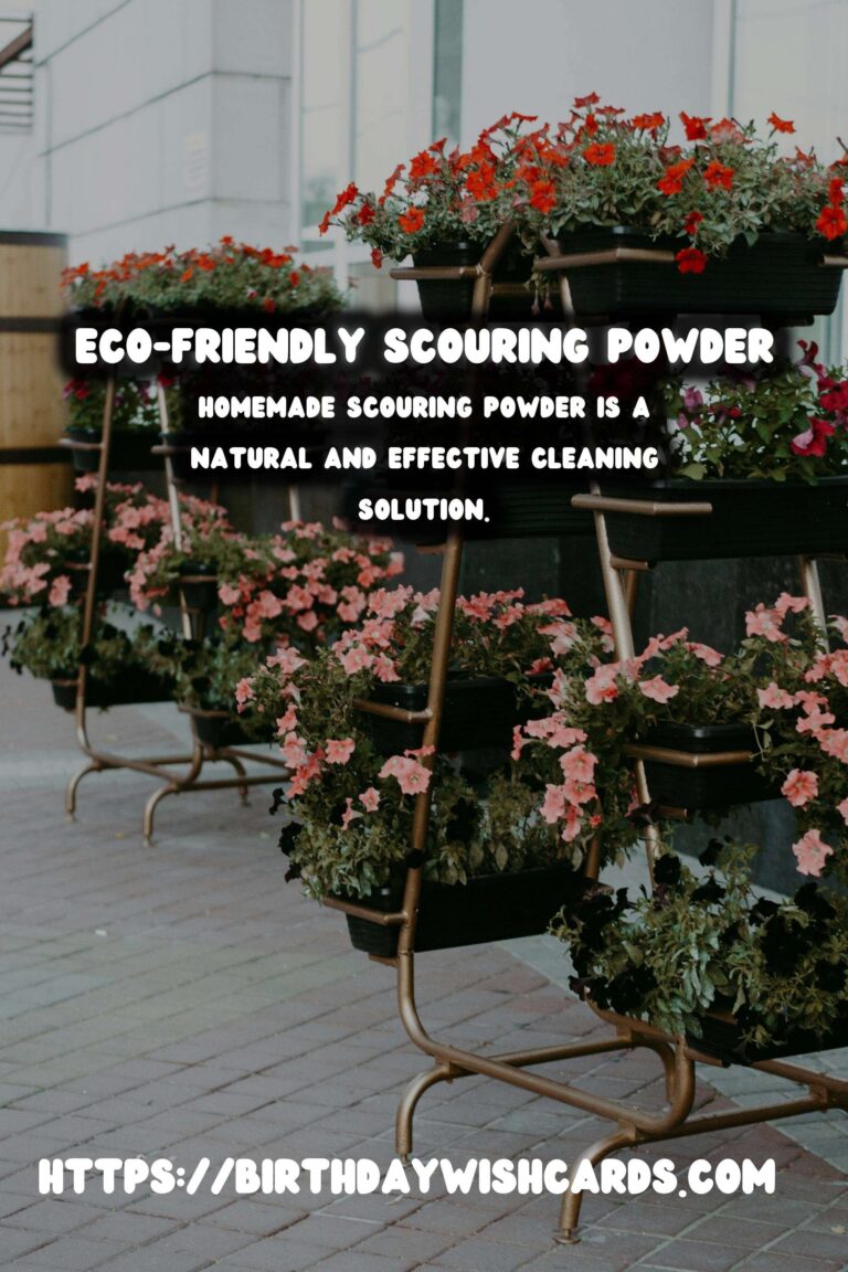 Homemade Scouring Powder with Baking Soda and Castile Soap: An Eco-Friendly Cleaning Solution